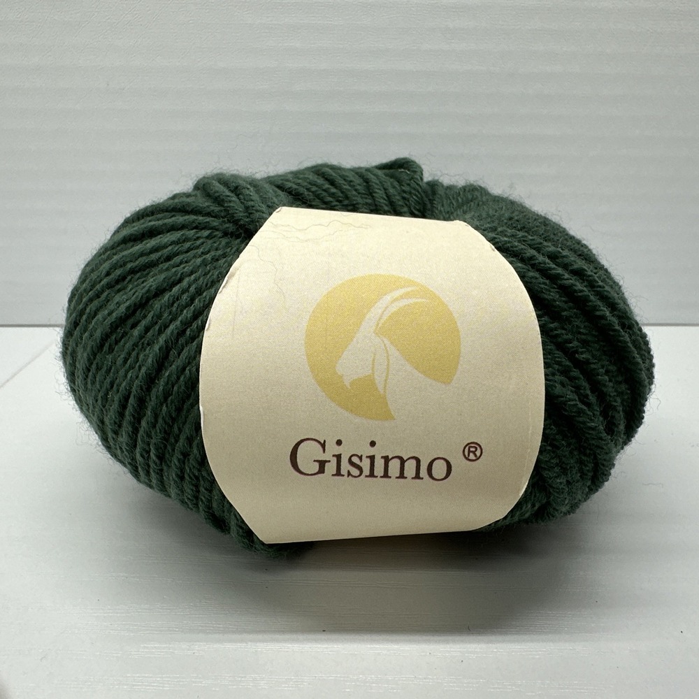 100 Merino Wool Yarn 6-Ply Luxurious Soft Hand Knitting Green 50g 1 Ball
